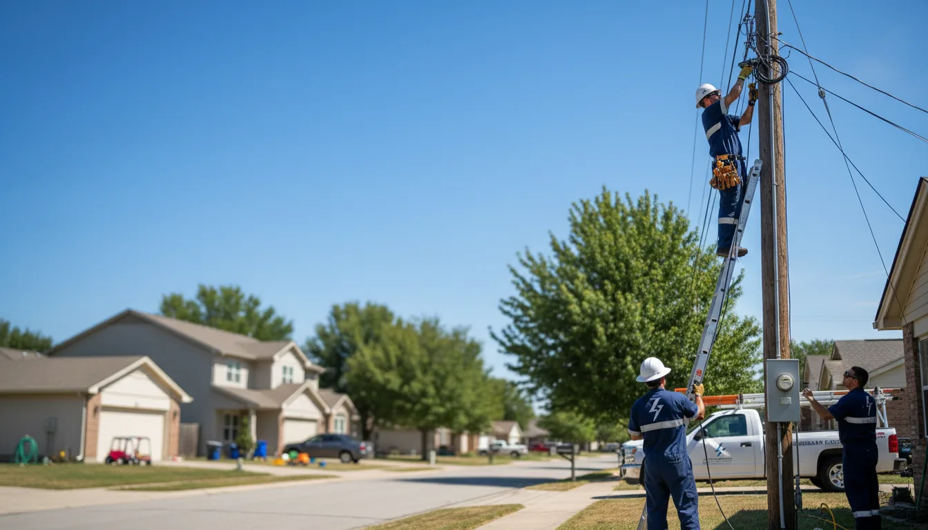 Residential electrician providing installation services in Vermontville, MI